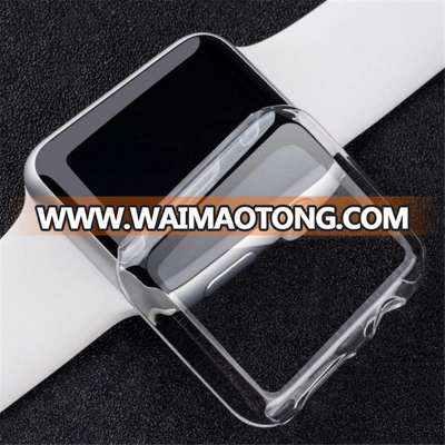 Eco-Friendly Full Cover Clear Thin TPU Case Screen Protector For iWatch 38mm